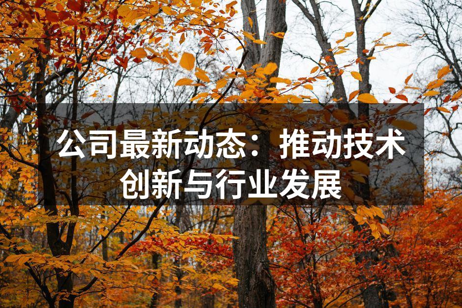 公司最新动态：推动技术创新与行业发展